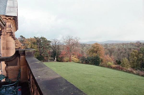 The view of the countryside from Crathorne Hall Hotel, Crathorne, Yarm, North Yorkshire