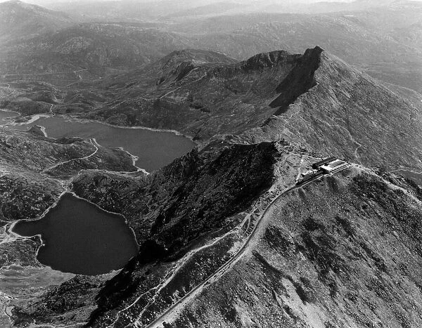 The view from the summit of Snowdon. Circa 1988
