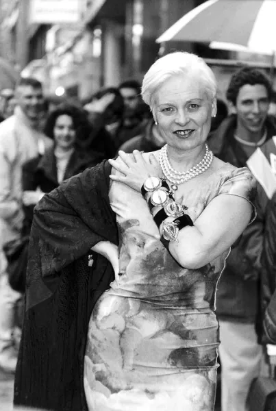 Prints of Vivienne Westwood award winning fashion designer pictured at the  Swatch shop in Oxford