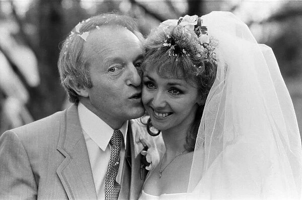 The wedding of Paul Daniels and Debbie McGee in Buckinghamshire. 2nd April 1988