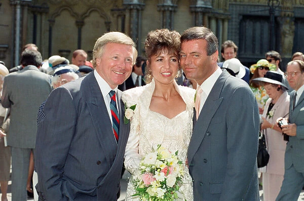 The wedding of Tony Blackburn and Debbie Thomson held at St Margarets Church