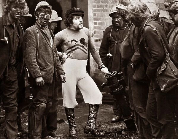 Welsh Miners at this pit near Caerphilly were not too impressed with the fashion on show