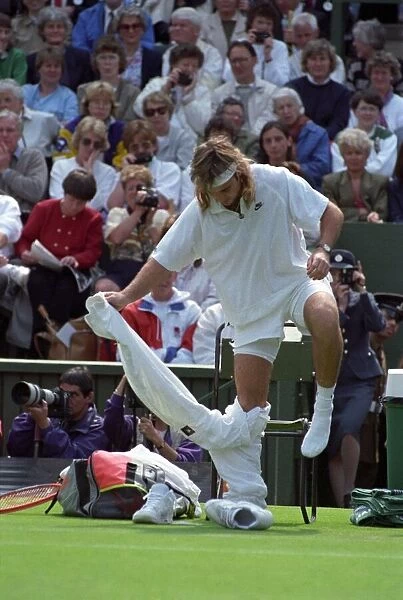 Wimbledon Tennis. Andre Agassi. June 1991 91-4091-161