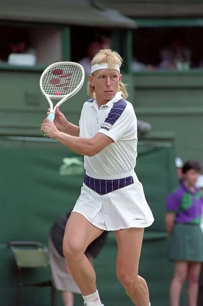 Wimbledon Tennis. J. Capriati v. M. Navratilova. July 1991 91-4197-278