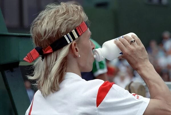 Wimbledon Tennis. Martina Navratilova. June 1988 88-3422-020
