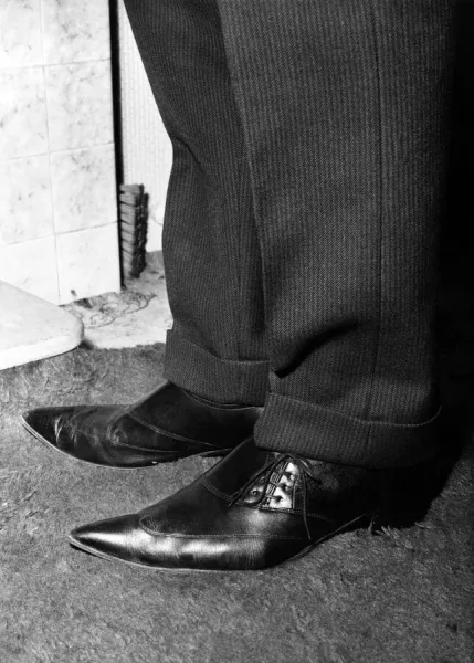 Winklepickers shoes, 1960. P025217