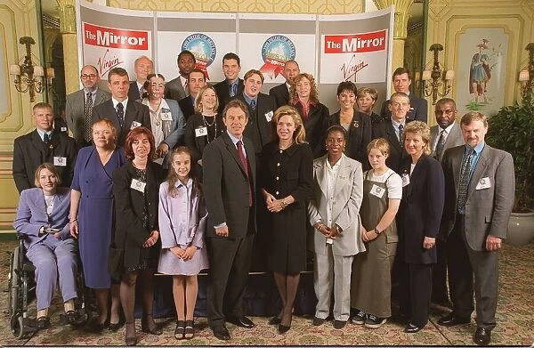 Winners of the Mirror Pride of Britain Awards 1999 at the Dorchester Hotel