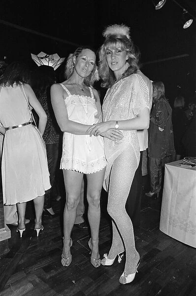 Women at the new nightclub Stringfellows in Covent Garden, London. 1st August 1980