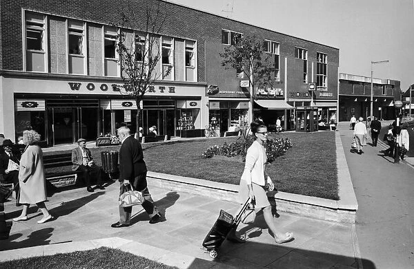 Woolwoth store at Market Place Bedworth. 30th September 1971