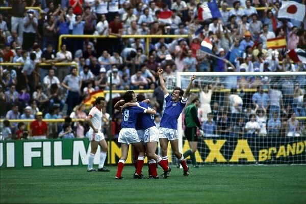World Cup 1982 France 1 Czechoslovakia 1 Didier Six is