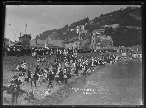 East Looe Beach, August Bank holiday crowds