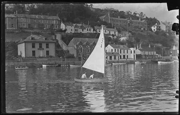Sailing Boat on Looe River, opposite West Looe