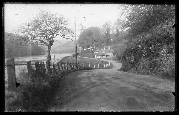Sandplace Road leading to Steppes Pond & House, Looe