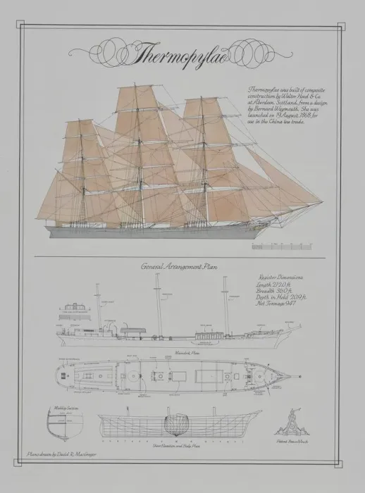 Framed Print : Thermopylae Clipper Ship Print Framed Print : Thermopylae Clipper Ship Print
