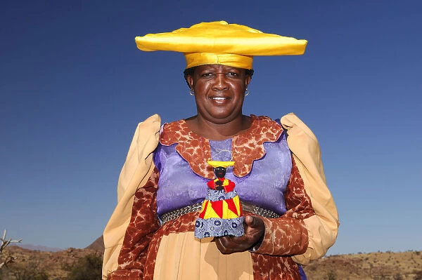 Herero woman, Damaraland, Kunene Region, Namibia