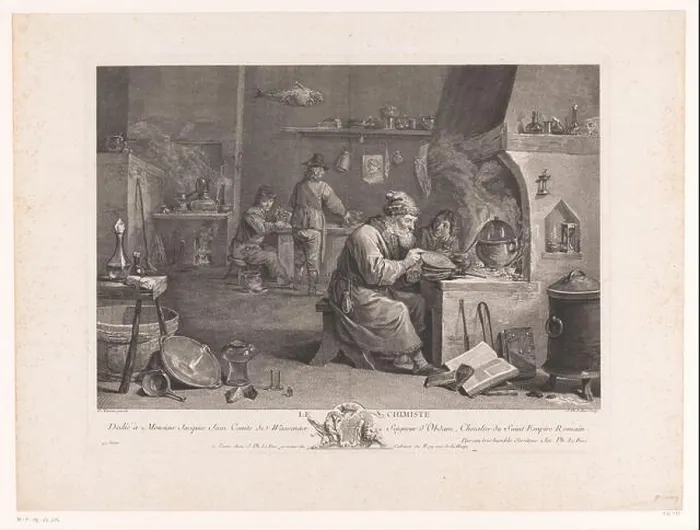 Framed Print : Alchemist at work, Print Framed Print : Alchemist at work, Print
