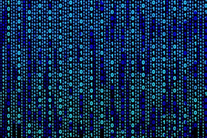 Framed Print : Binary Code Print on Black Background Framed Print : Binary Code Print on Black Background