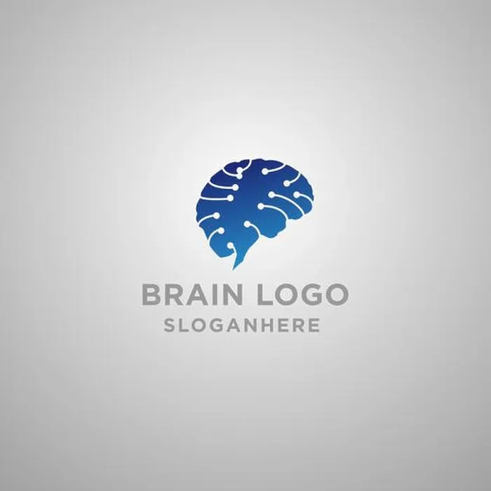 Framed Print : Brain Connection Logo Vector Print Framed Print : Brain Connection Logo Vector Print