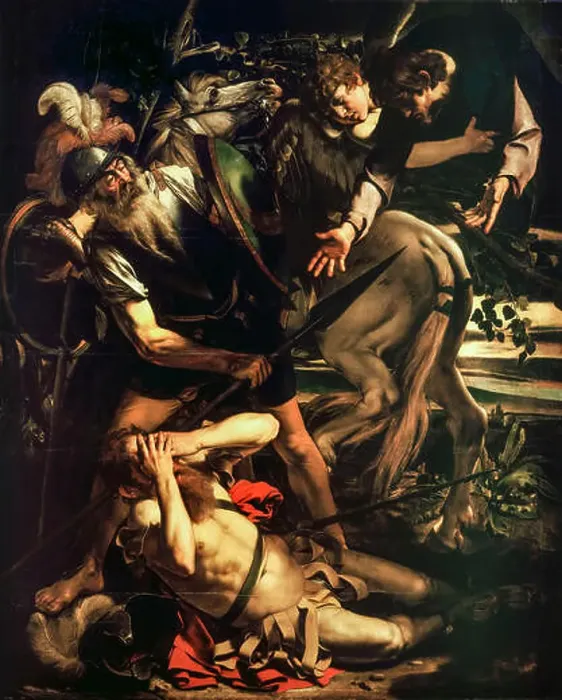 Framed Print : Caravaggio The Conversion of Saint Paul Print circa 1600 Framed Print : Caravaggio The Conversion of Saint Paul Print circa 1600