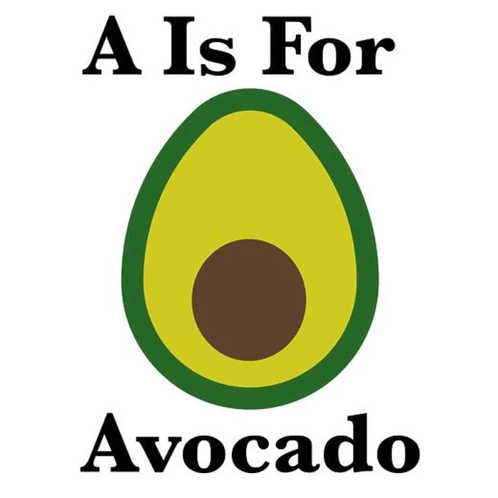 Framed Print : Avocado Print Illustration Framed Print : Avocado Print Illustration