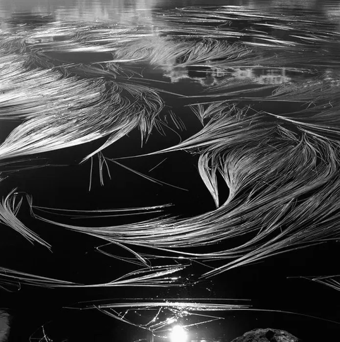 Framed Print : Patterns on Ice Print Framed Print : Patterns on Ice Print