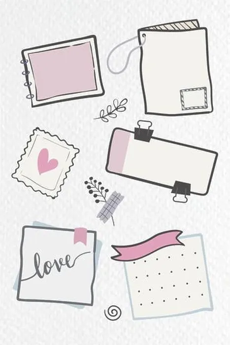 Framed Print : Print of Planner Doodle Collection Framed Print : Print of Planner Doodle Collection