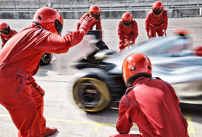 Framed Print : Racing Team at Pit Stop Print Framed Print : Racing Team at Pit Stop Print