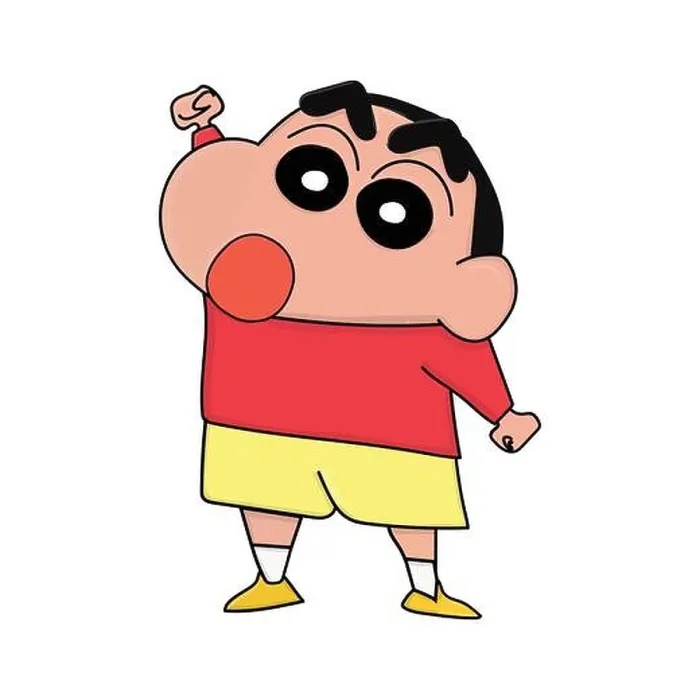 Framed Print : Shinchan Cute Vector Print Illustration Framed Print : Shinchan Cute Vector Print Illustration