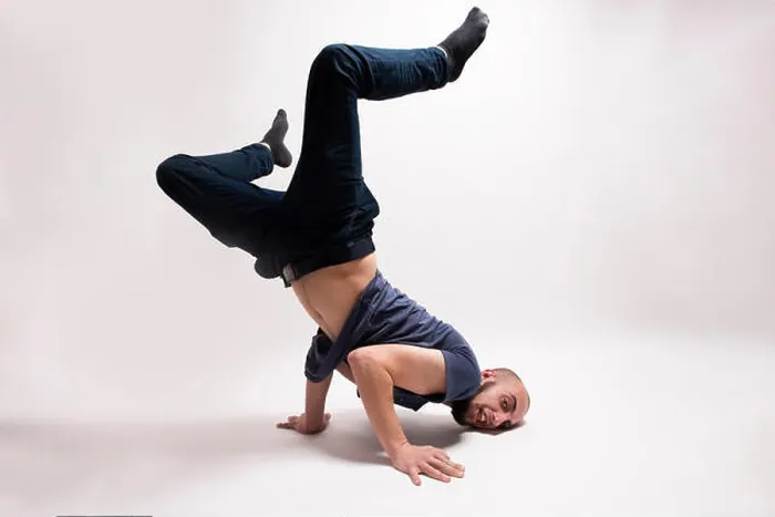 Framed Print : Breakdancer in Handstand Print Framed Print : Breakdancer in Handstand Print