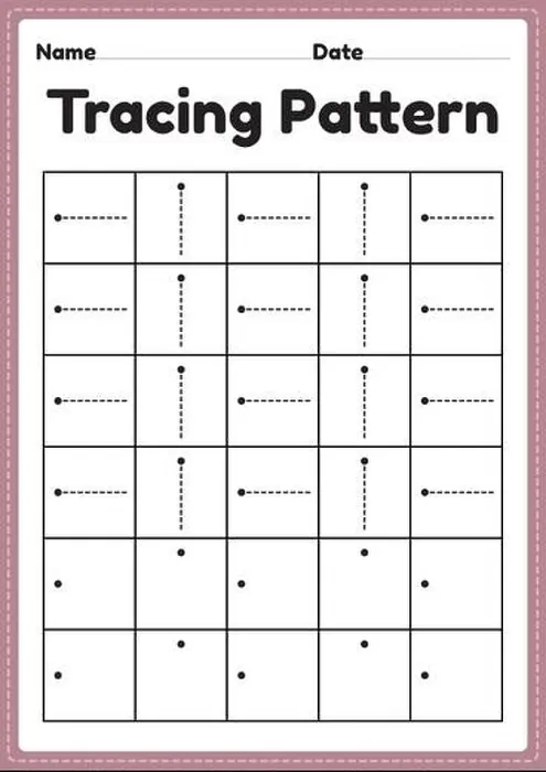 Framed Print : Printable Tracing Patterns for Kindergarten Handwriting Practice Framed Print : Printable Tracing Patterns for Kindergarten Handwriting Practice