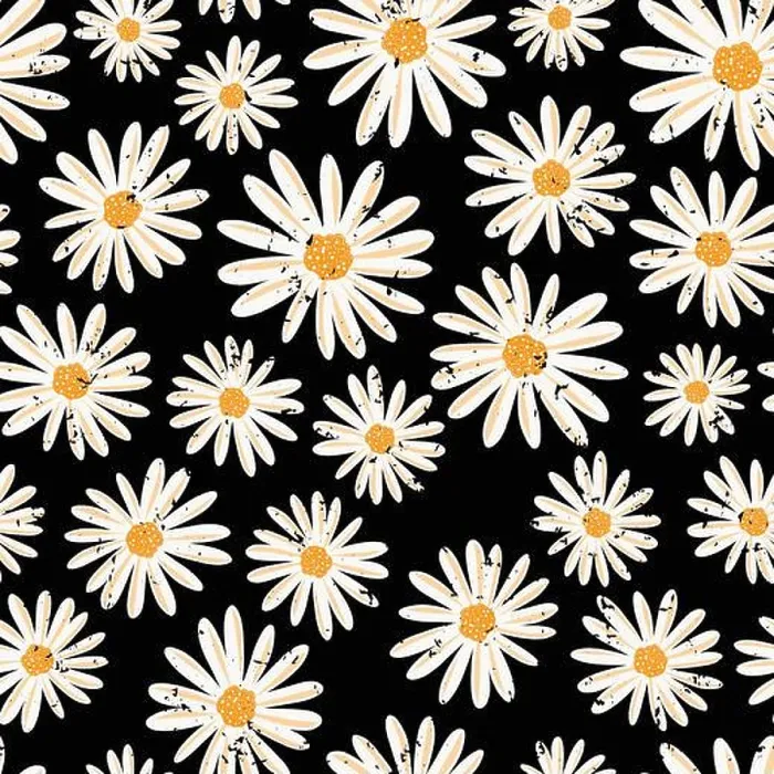 Framed Print : Distressed White Chamomile Flower Print