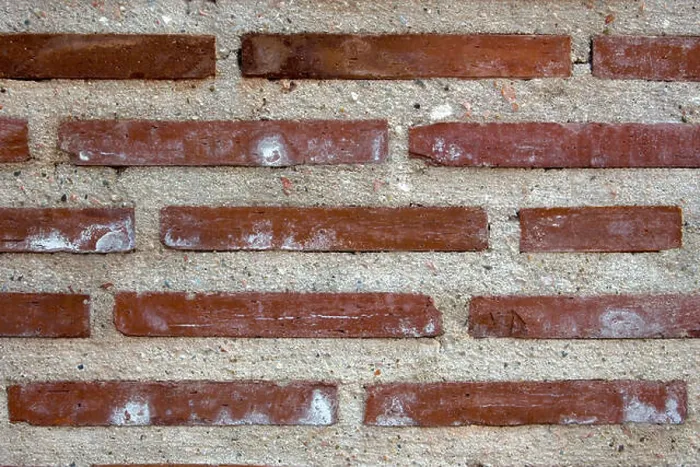 Framed Print : Reddish Brick and Concrete Wall Print Framed Print : Reddish Brick and Concrete Wall Print