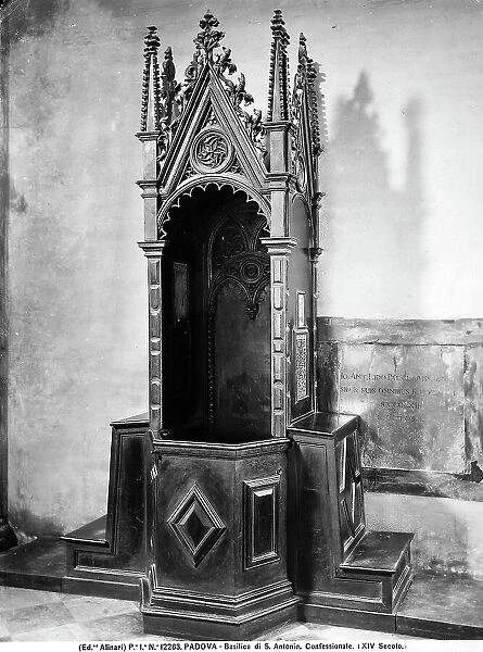 14th century confessional, in the Basilica of Sant'Antonio, Padua
