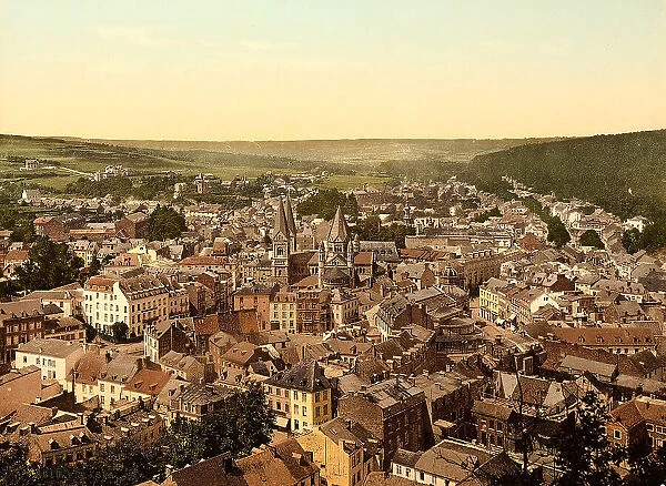 Air view of the city of Spa in Belgium