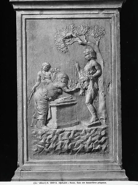 Altar depicting scenes of the cult of Priapus, in the Archaeological Museum of Aquileia