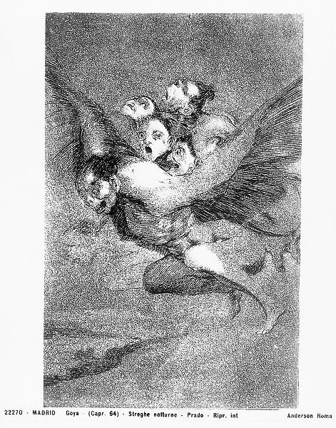 Bon Voyage, etching by Goya, in the Prado Museum in Madrid