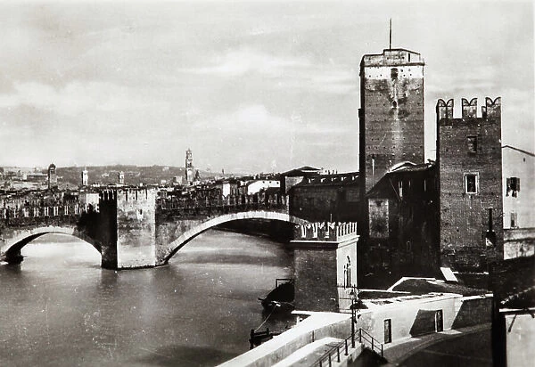 The bridge Scaligero, Verona