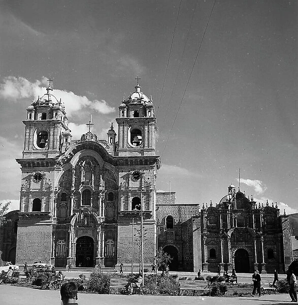 The church of La Compaia in the Plaza de Armas in Cuzco, Peru