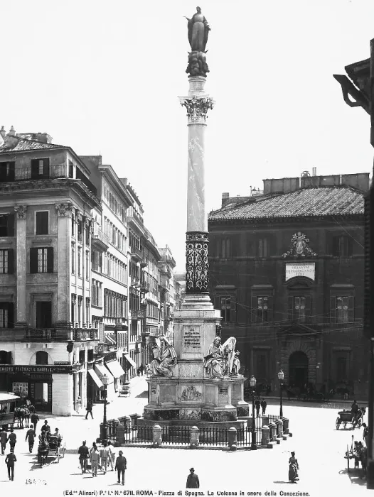 Framed Print : Column of the Immaculate Conception, in the Piazza di Spagna, Rome Framed Print : Column of the Immaculate Conception, in the Piazza di Spagna, Rome