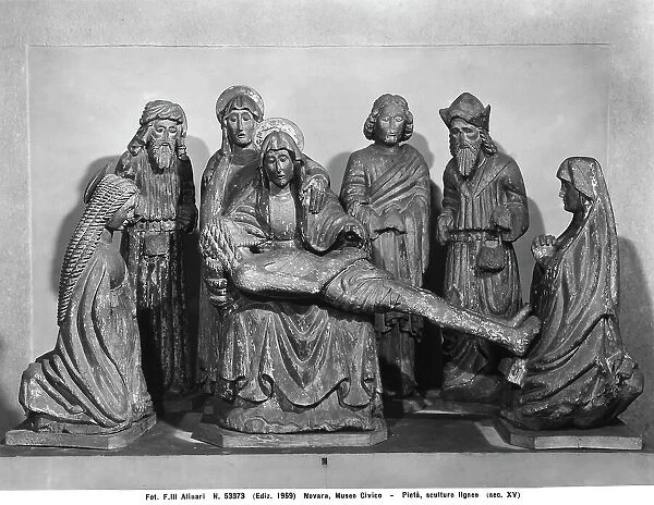 Compassion: wooden group from the XV century in the Civic Museum of Novara