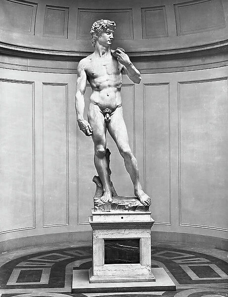 David sculpted by Michelangelo Buonarroti, located at the Academy of Art in Florence