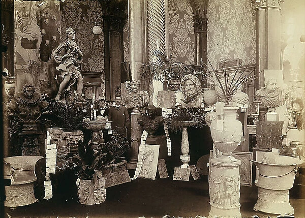 Display of antiques in Turin