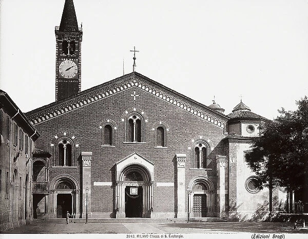 Facade, Church of the Saint Eustorgio in Milan