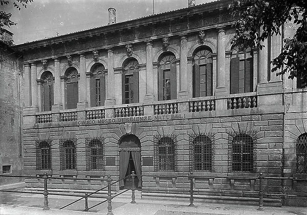 The facade of the Lavezola Pompei Palace, the Civic Museum of Natural History, Verona