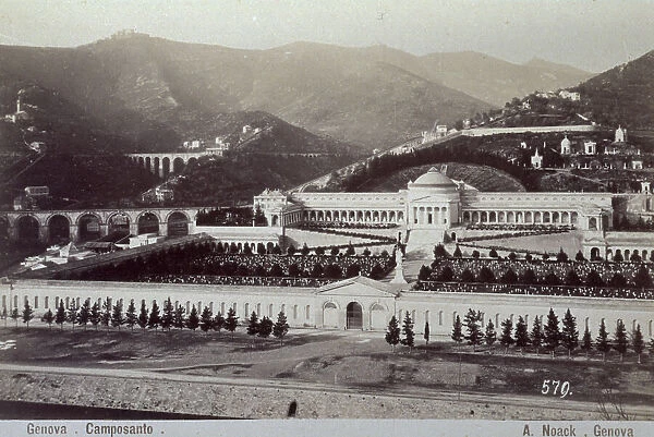 General view of the cemetery of Staglieno, in Genoa