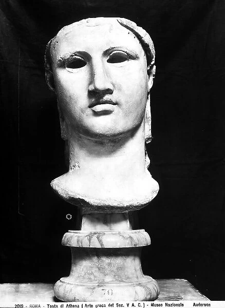 Head of Athena, preserved at the National Museum of Rome, Rome