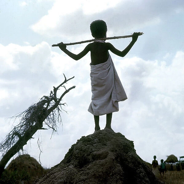 Lower Juba. A little boy in a community of shepherds