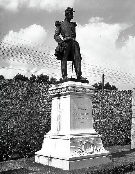Monument to Marshall Mac Mahon. Sculpture of Luigi Secchi at Magenta