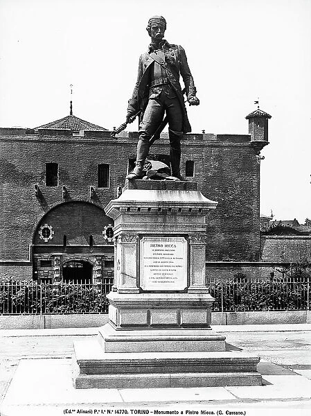 Monumento to Pietro Micca, work by Giuseppe Cassano in Turin