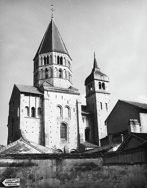 The octagon tower of that which remains of the old Abbazia in Cluny